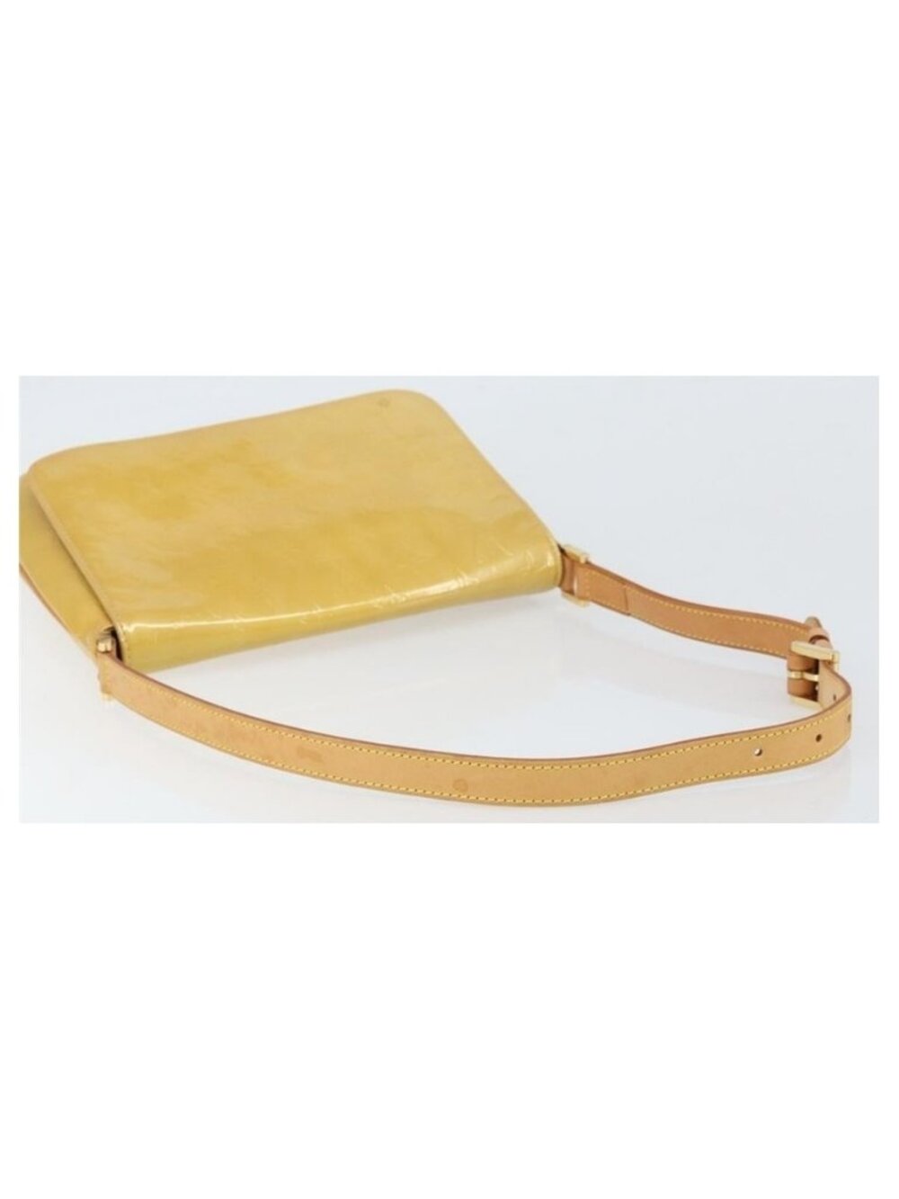 Authentic LOUIS VUITTON Monogram Vernis Thompson Street Bag Beige M91301 LV - Picture 6 of 16